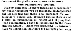 Discours d'Abram Lincoln 1862